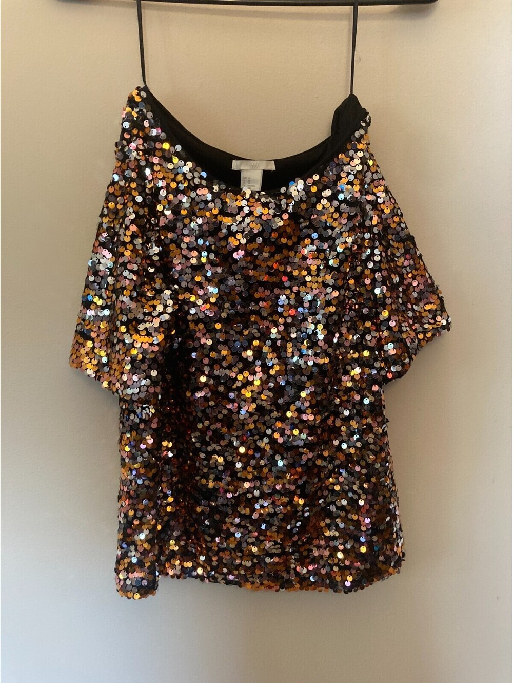 H&M Multi-Colored Sequin Top - size XS